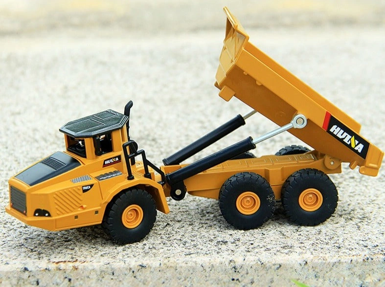 Huina 1712: Tough Alloy Dump Truck - Ready to Haul Like a Boss! Diecast Fun!